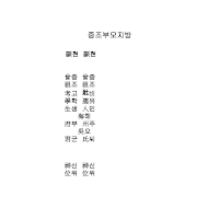 증조부모지방 증조부모지방